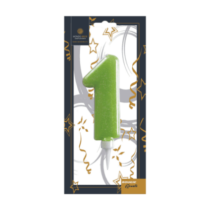 Bougie géante chiffre H.11 cm x1 – Image 3