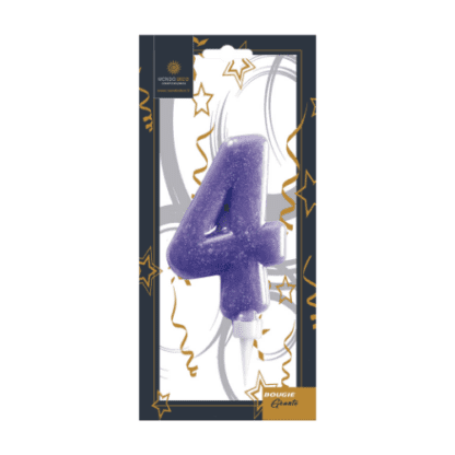 Bougie géante chiffre H.11 cm x1 – Image 6