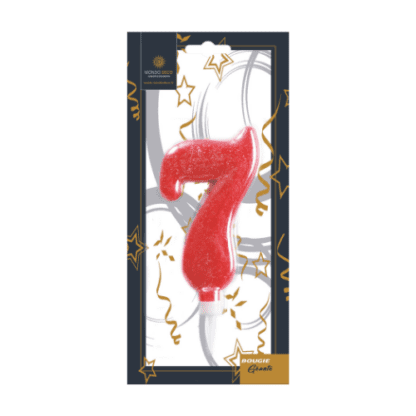 Bougie géante chiffre H.11 cm x1 – Image 9