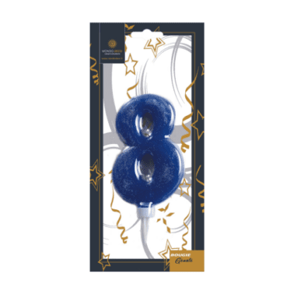 Bougie géante chiffre H.11 cm x1 – Image 10