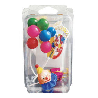 kit déco anniversaire : 1 kit contient 4 pièces Plaque anniversaire / 1 élément déco bouquet de ballons à planter /1 élément clown - un paquet cadeau à planter - Couleur : multicolore Référence : 9000F Décors pâtissiers Photo non contractuelle : certains éléments peuvent varier - Mondo Déco entreprise française