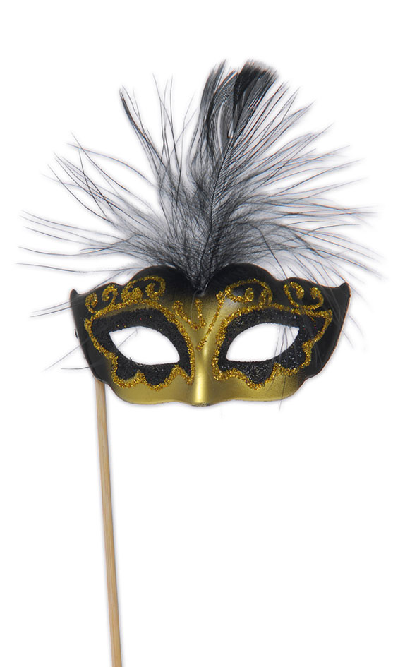 Masque enfant princesse à décorer Batonnet inclus x 4 pièces ref 4884