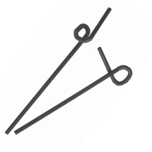 Pailles noires modulables pour boissons - Mondo Déco