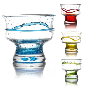 Coupes friandise artisanales - empilables - colorées, bleue, jaune, rouge, verte en transparence - coupe glaces et sorbets - Mondo Déco entreprise française