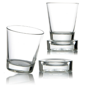 Sets verres Culbuto pour vos apéritifs - verre déséquilibré vendu avec sa base stabilisatrice - Mondo Déco