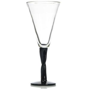 Verres Géants Lounge - Coupe à glace, verre à cocktail, pied noir et travaillé - Mondo Déco, entreprise française