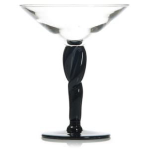 Coupes Idaho Lounge - Coupes glaces et cocktails - Pied noir et haut, coupe triangulaire. Mondo Déco entreprise française