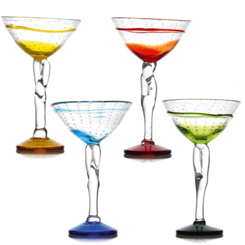 coupes Jaipur Alizée - verre ou coupe pour glaces et cocktails en verre soufflé - fabrication artisanale - Mondo Déco