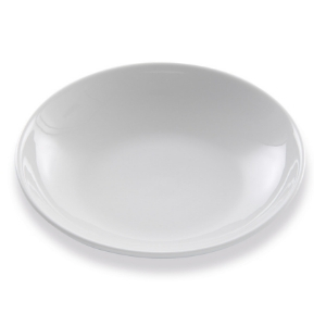 Assiettes Florence classique, creuse, blanche en céramique, grès - Mondo Déco entreprise française
