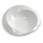 Assiette Saturne creuse, blanche - Mondo Déco