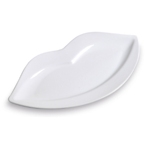 Assiettes Lèvres, assiette plate, blanche - céramique blanche, grès - Mondo Déco entreprise française