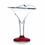 Coupes Baroque Rubis -lot de 6- H. 21 cm Ø17,5 cm