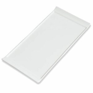 Assiettes Lift GM - assiette plateau en céramique blanche - mondo déco