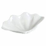 Assiettes coquillage Blanc – Lot de 6 – 30 x 18 cm