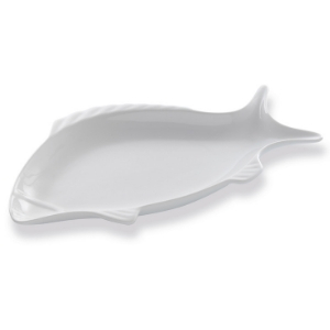 Assiettes Requin plate blanche - Mondo Déco