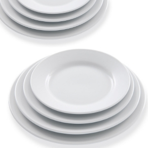 Assiette ronde plate, assiette à dessert - Mondo Déco