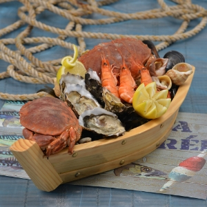 Plateaux, assiettes pour fruits de mer