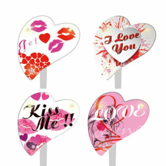 Cœurs Love Clignotants - décoration glace et cocktail - mondo déco