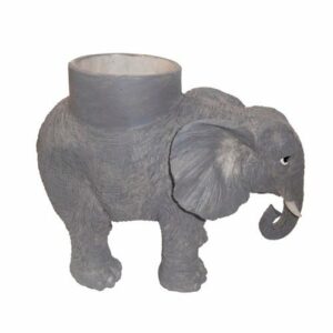 Porte-verre Éléphant : Verre/coupe vendus séparément Découvrez les verres et coupes adaptables 1 pièce Dimensions : H. 17 cm | Ø 8 cm Référence : 206 Matière : résine Couleur : gris Incompatible lave-vaisselle
