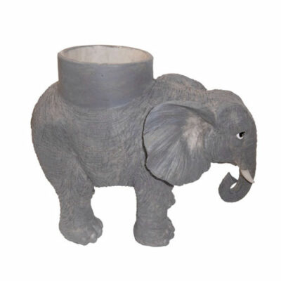 Porte-verre Éléphant : Verre/coupe vendus séparément Découvrez les verres et coupes adaptables 1 pièce  Dimensions : H. 17 cm | Ø 8 cm Référence : 206 Matière : résine Couleur : gris Incompatible lave-vaisselle