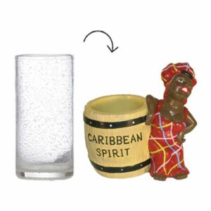 Porte-verre Caribbean Spirit – lot de 1 – H.16 cm Ø8 cm