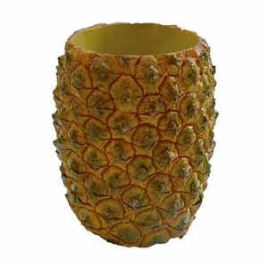 Porte-verre Ananas : Découvrez les verres et coupes adaptables 1 pièce Dimensions : H. 15 cm | Ø 8 cm Référence : 210 Matière : Résine Couleur : jaune Incompatible lave-vaisselle