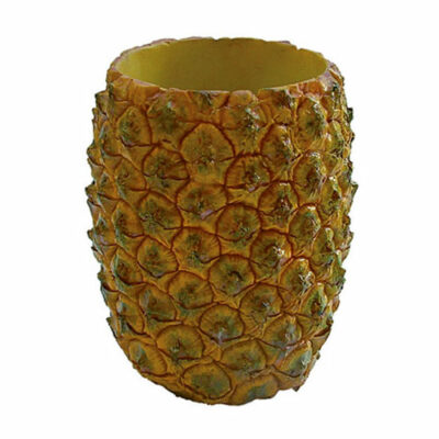 Porte-verre Ananas : Découvrez les verres et coupes adaptables 1 pièce Dimensions : H. 15 cm | Ø 8 cm Référence : 210 Matière : Résine Couleur : jaune Incompatible lave-vaisselle