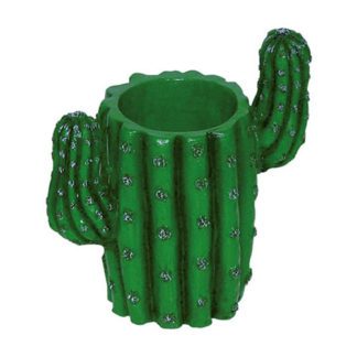 Porte-verre cactus - vert - décoration coctkails - verre à cocktail en résine forme cactus - mondo déco entreprise française