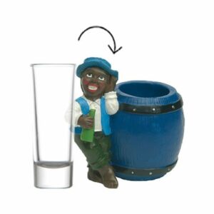 Miniporte-verre Tropical Spirit – lot de 1 – H.10,5 cm Ø4 cm + verre offert