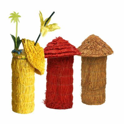Porte-verres Paillote - décoration cocktail - mondo déco