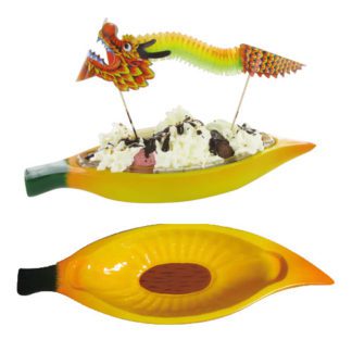 Porte-coupes Banane - décoration glaces et cocktails - mondo déco