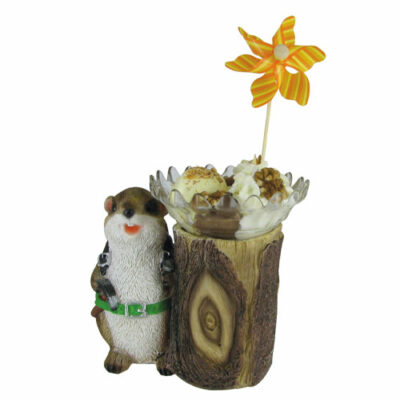Porte-coupe Marmotte : Coupe Crénelée (vendue séparément) adaptée au porte-verre 1 pièce  Dimensions : H. 16 cm | Ø 8 cm Référence : 257 Matière : Résine Couleur : blanc, marron Incompatible lave-vaisselle