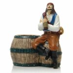 Porte-verre Pirate -lot de 1- H. 26 cm Ø8 cm