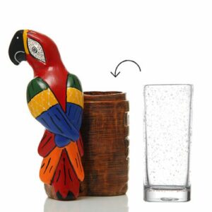 Porte-verre Perroquet Prestige -lot de 1- H.25,5 cm Ø7,5 cm