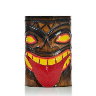 Porte-verre bois Tikilang - verre à cocktail en bois - déco - peint à la main - mondo déco entreprise française