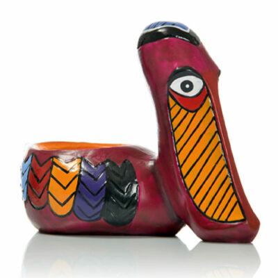 Porte-coupe Pélican : Coupe Crénelée (vendue séparément) adaptée au porte-verre 1 pièce  Dimensions : H. 19,5 cm ; L. 25 cm ; Ø 8,5 cm Référence : 272 Matière : résine Couleur : multicolore Incompatible lave-vaisselle