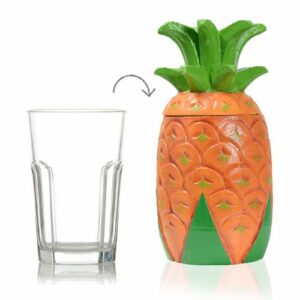 Porte-verre cocktail Ananas -lot de 1- H. 27 cm Ø10 cm