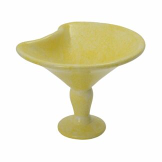 Coupe porte-verre jaune - adaptée aux porte-verres - couleur jaune en céramique - Mondo Déco entreprise française