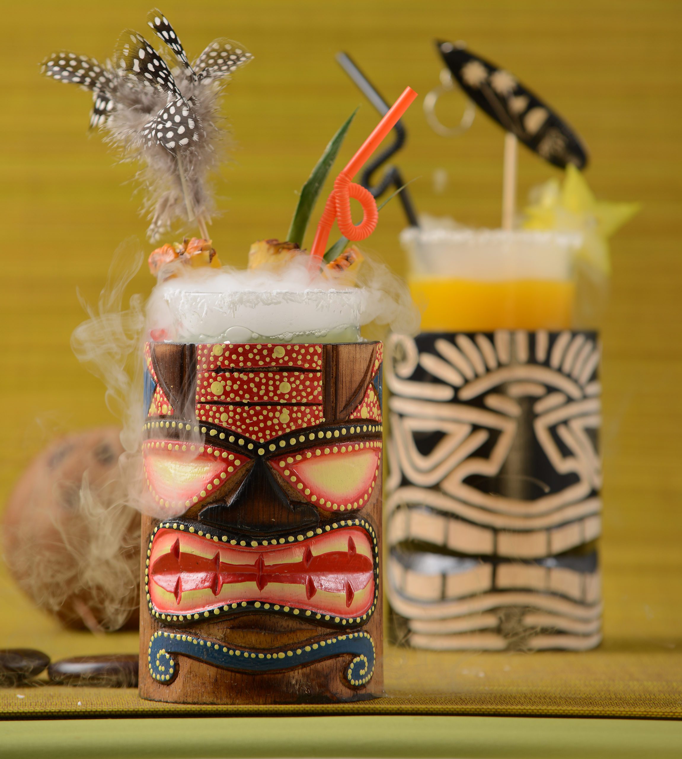 porte-verres tiki couleur - mondo déco