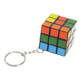 Porte-clés Cube Magique - Jouet style rubik's cube - Idée cadeau menu enfant - Dimensions : L. 3 cm - Matière : Plastique et métal - Couleur : Multicolore - Mondo Déco entreprise française