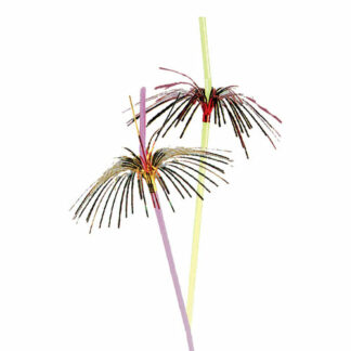 Pailles palmier alu - Décors pour glaces et cocktails - mondo déco