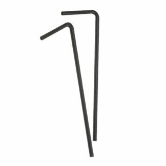 Pailles Noires PM - Pailles en plastique pour boissons, soda et cocktails - mondo déco