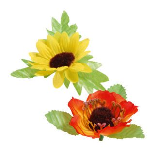 Assortiment Coquelicot et Tournesol - Décors pour glaces et cocktails - mondo déco