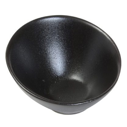 sauciers Récife Noirs - céramique noire - couleur : noir - bords asymétriques - Mondo Déco entreprise française