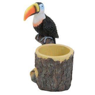 Porte-verre Toucan - déco cocktail - verre à cocktail en résine - Mondo Déco entreprise française