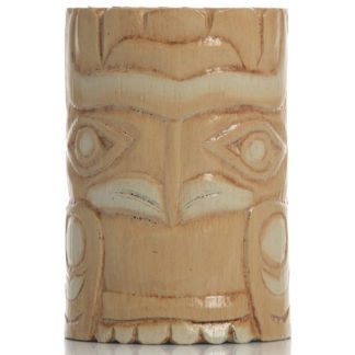 Porte-verre Bois Tiki Bird - peint et sculpté à la main. En bois - verre à cocktail - Mondo Déco entreprise française