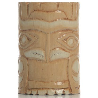 Porte-verre Bois Tiki Bird - peint et sculpté à la main. En bois - verre à cocktail - Mondo Déco entreprise française