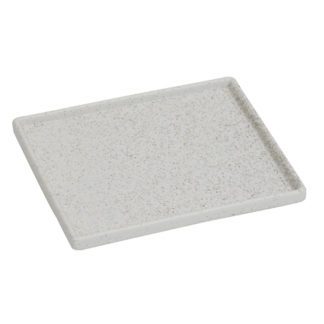 Assiettes Playa Rectangles - assiette rectangle bords droits - assiette plate - en céramique - Couleur : blanche / blanc - Mondo Déco, entreprise française