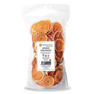 orange Déshydratée en tranche - fruit séché - 180 g - décoration à cocktail - Mondo Déco entreprise française