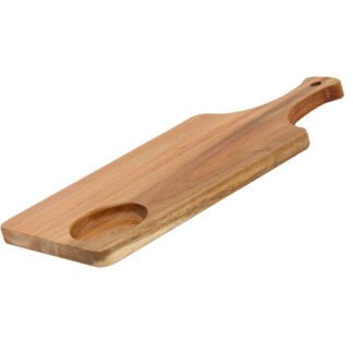 Planches Acacia PM planche rectangulaire en bois, avec encoche. Mondo Déco entreprise française